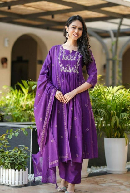 Royal Purple Rayon Suit Set