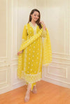 Sunshine Glow Organza Kurta Set