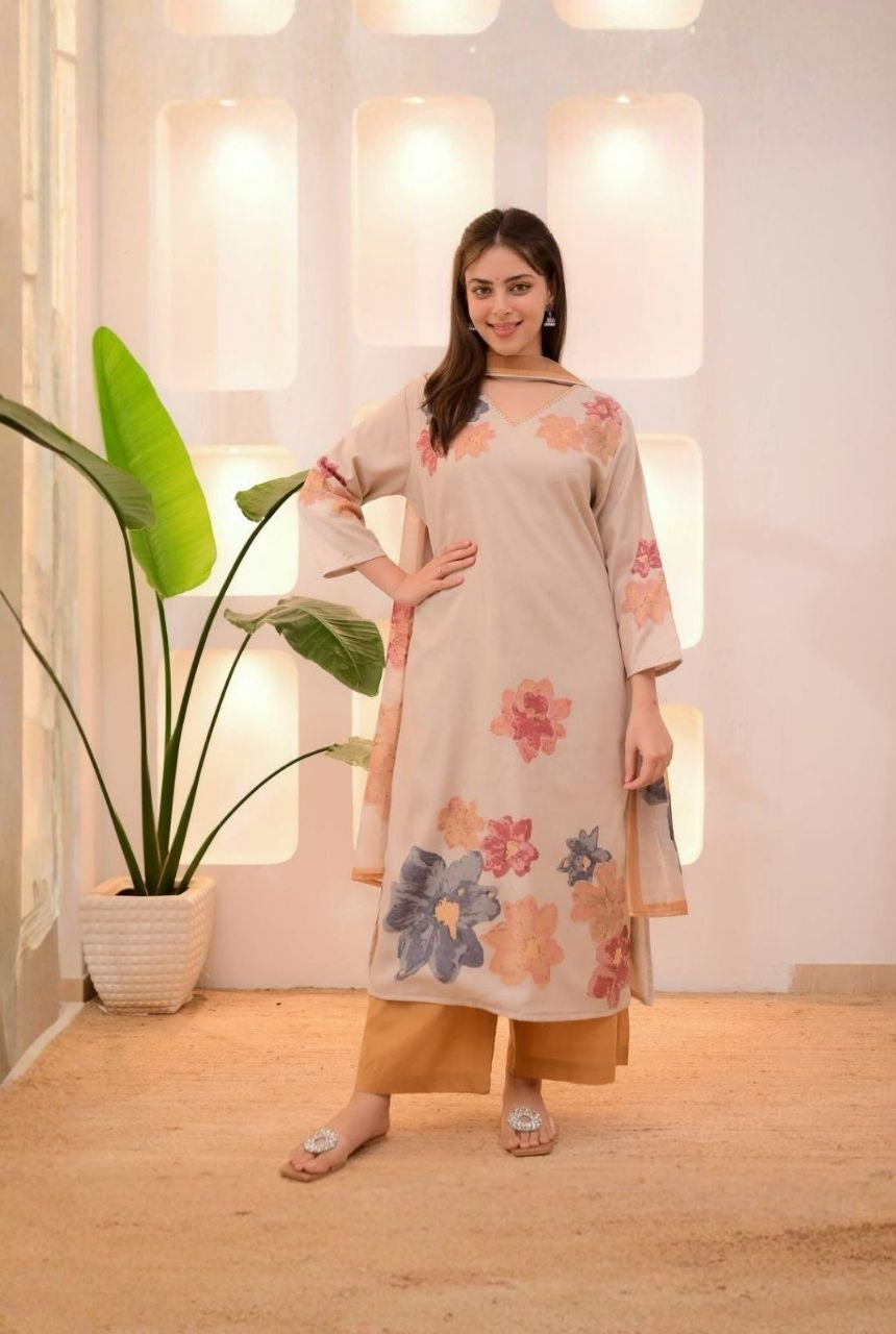 Pastel Grace Cotton Salwar Kameez Set