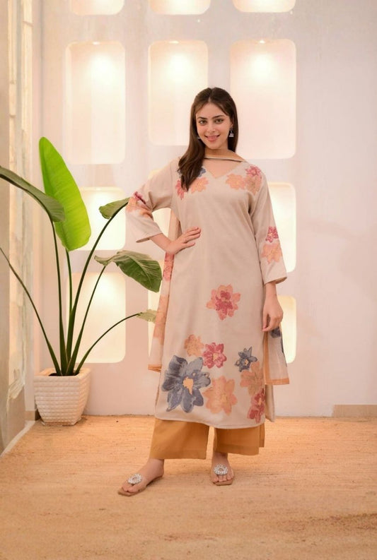Pastel Grace Cotton Salwar Kameez Set
