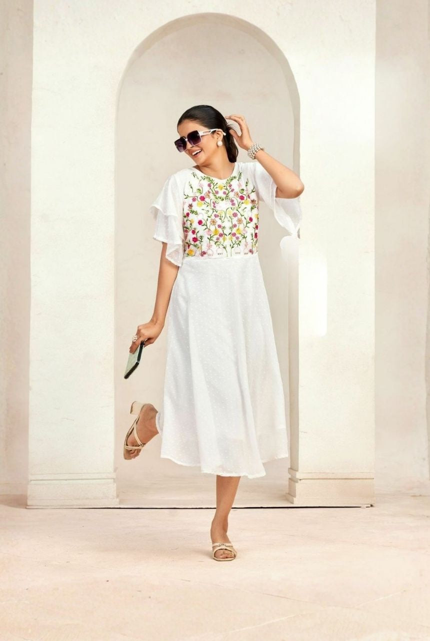 Double-Layer Dream Georgette Gown