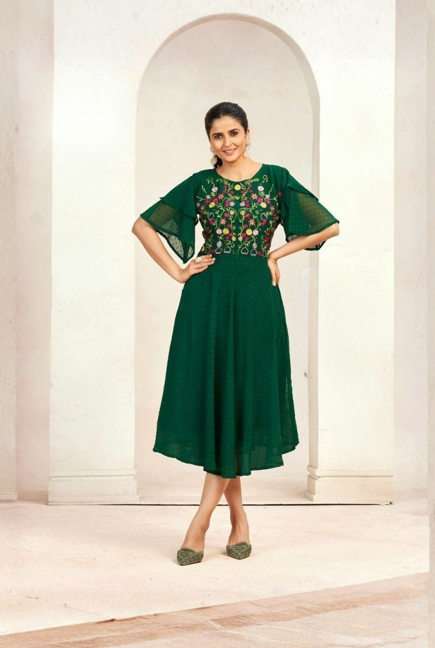 Double-Layer Dream Georgette Gown