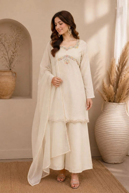 Aabira Zazu Silk Suit Set