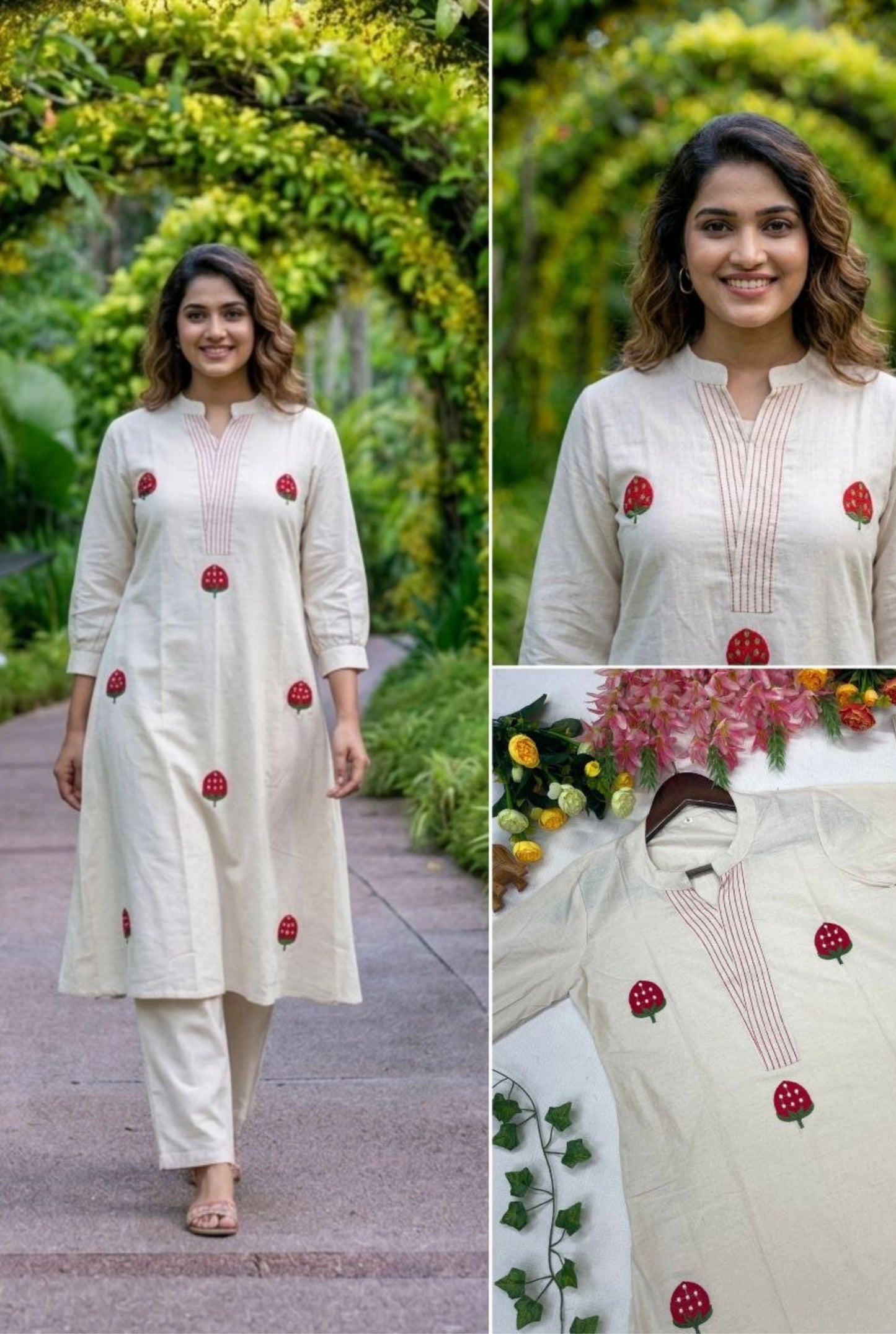 Prakriti Bloom Cotton Kurta Set