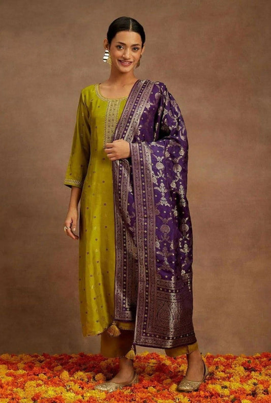 Varnika Soft Silk Heritage Suit Set