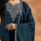 Midnight Shine Vichitra Silk Suit Set