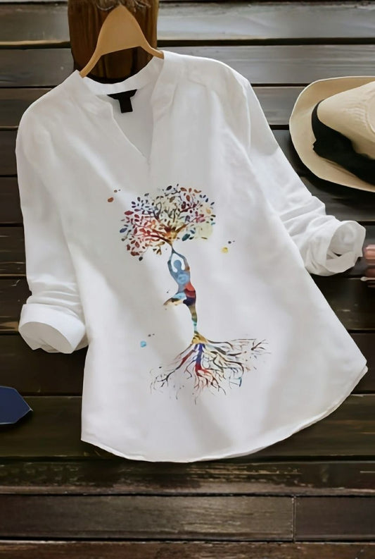 Spiritual Balance Tree Rayon Top